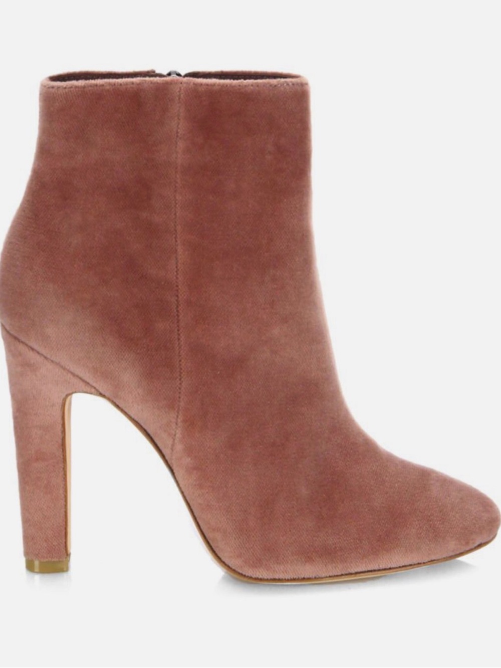 JOIE PINK VELVET BOOTIES